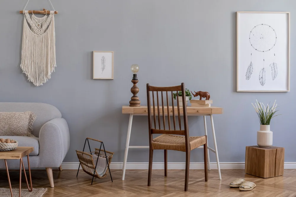 Exemple de couleurs pastels pour une décoration scandinave