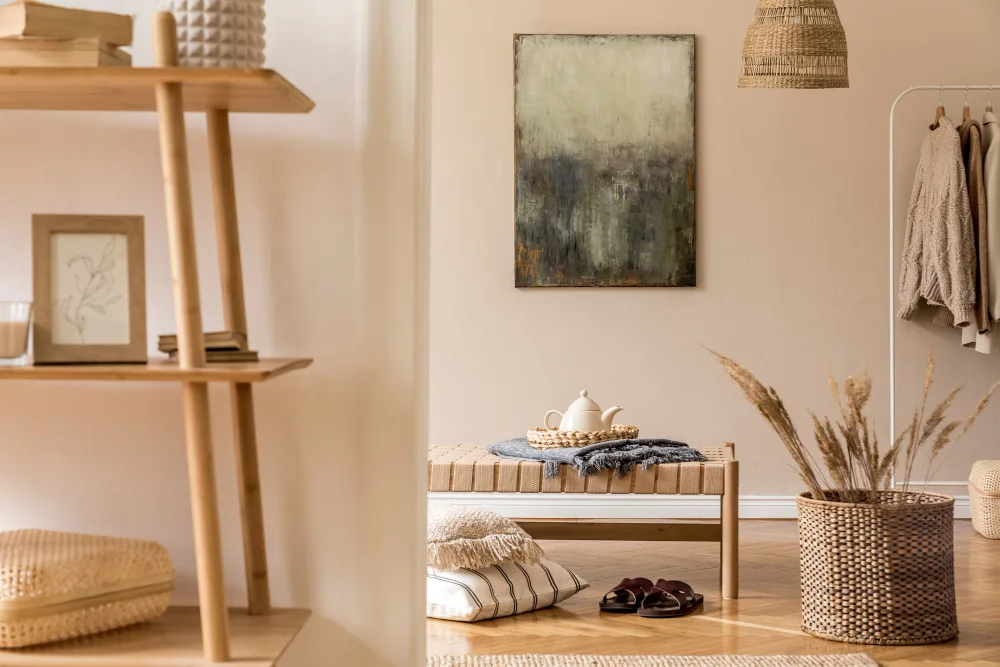 Inspiration de décoration scandinave avec du beige
